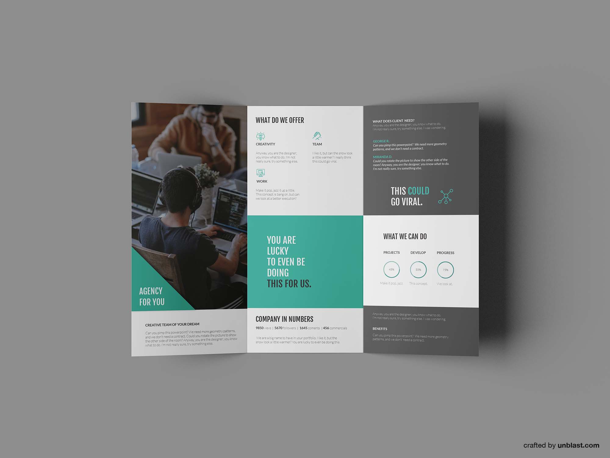 Business Trifold Brochure Template