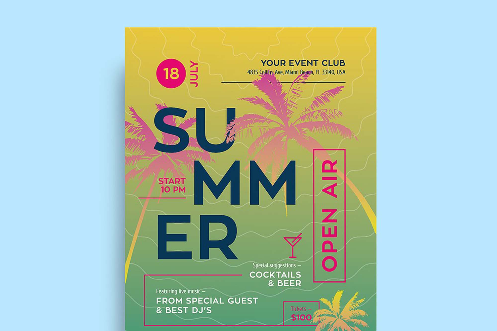 Summer Poster Template