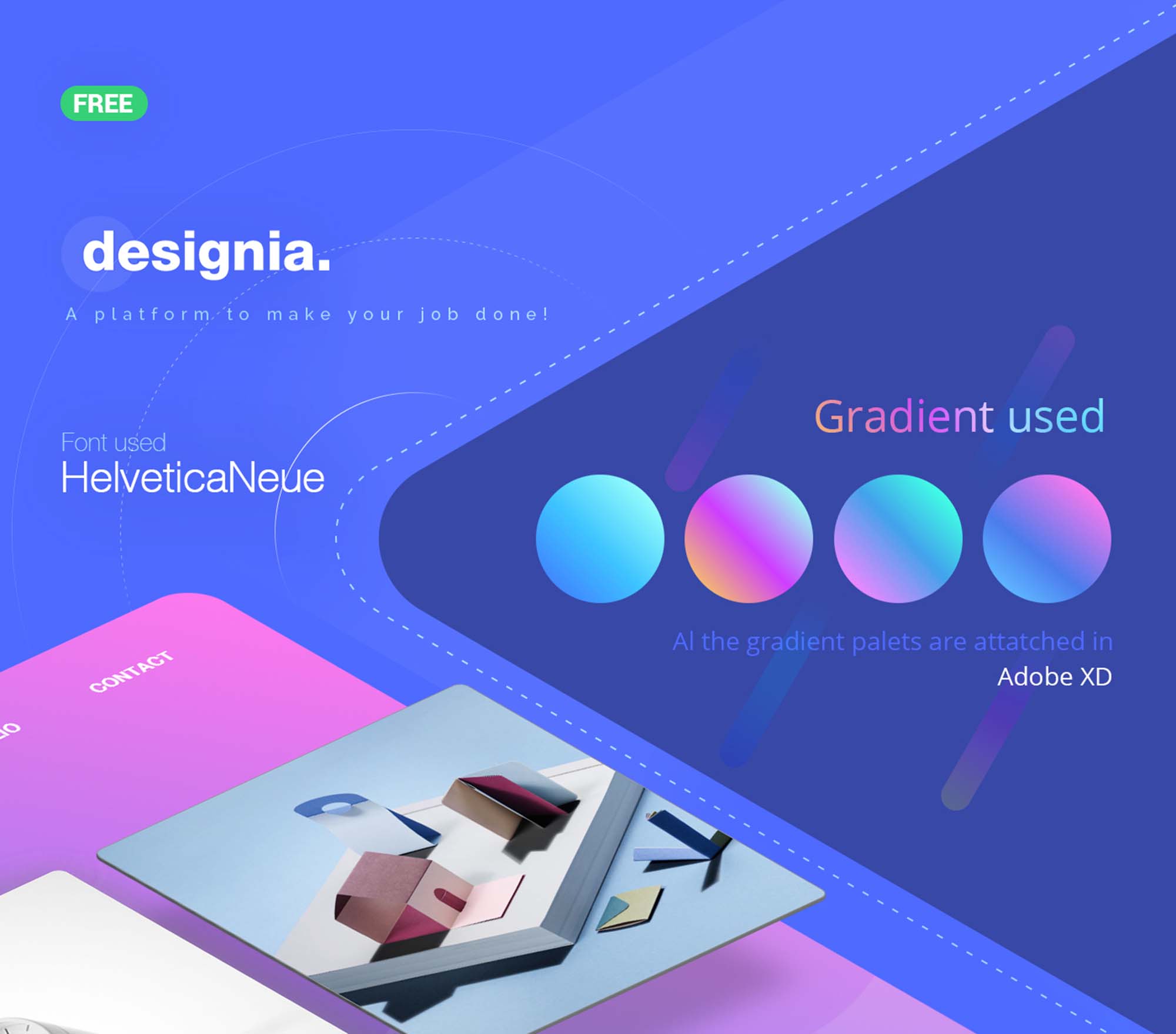 Designia Design Agency Landing Page