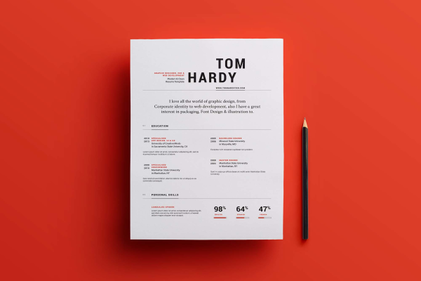 Simlple 2 Page Resume Template