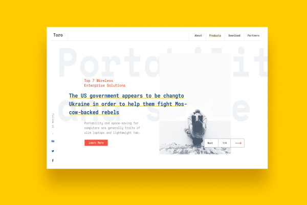 Toro Web Layout Templates