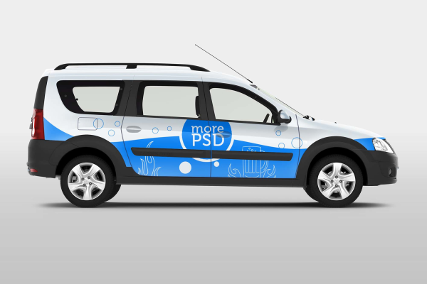 Van Car Branding Mockup