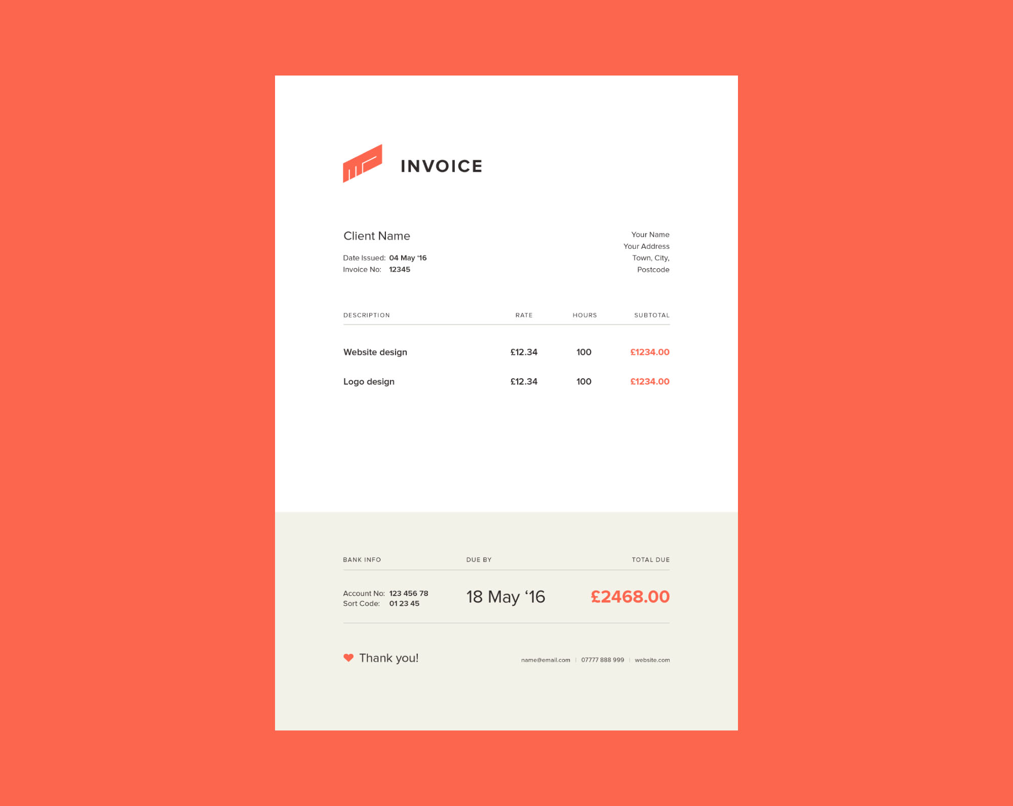 Simple Invoice Template