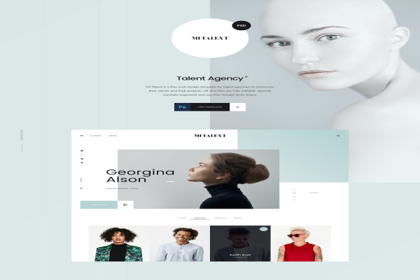 Agency Website Template : Mi Talent