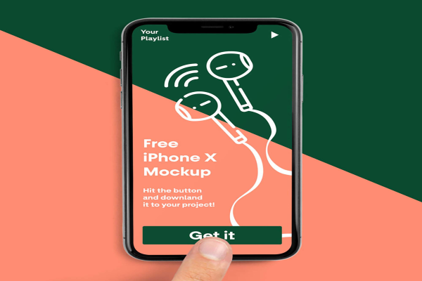 Front View iPhone X Mockup