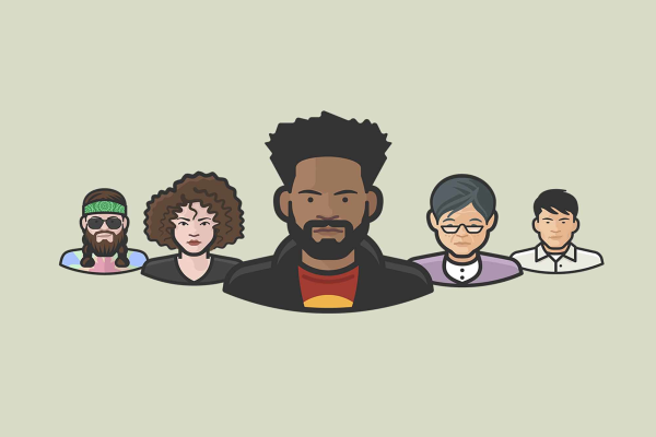 30 Diversity Avatars Vector Icons