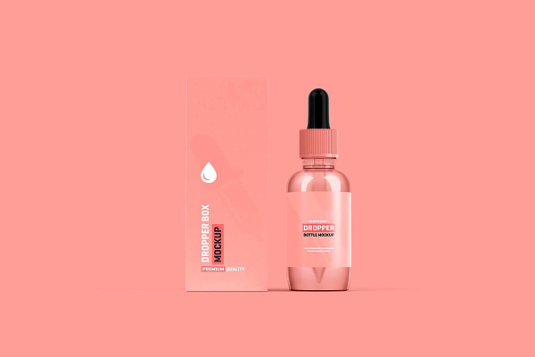 Dropper Bottle Packaging Mockup