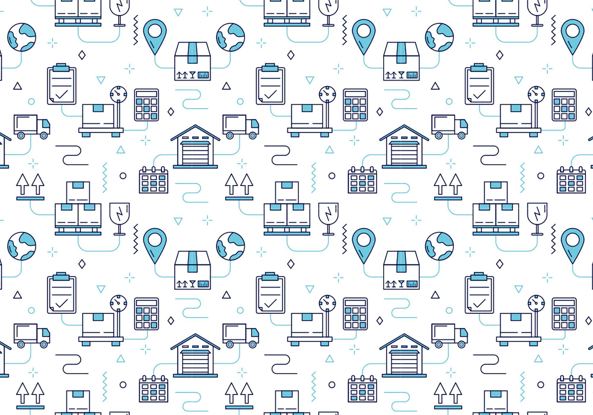 Logistics Seamless Vector Pattern