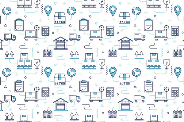 Logistics Seamless Vector Pattern