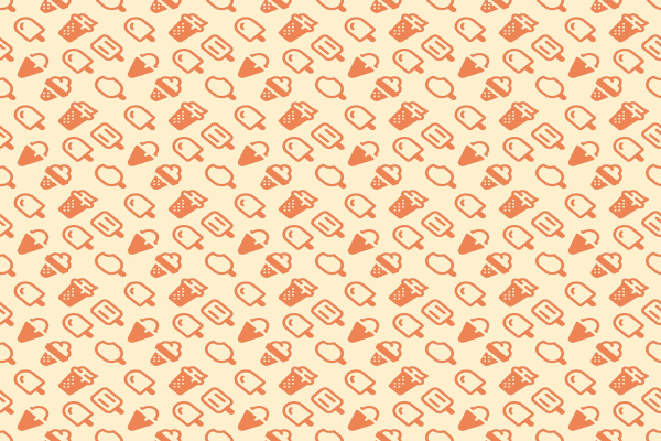 Ice Cream Vector Pattern