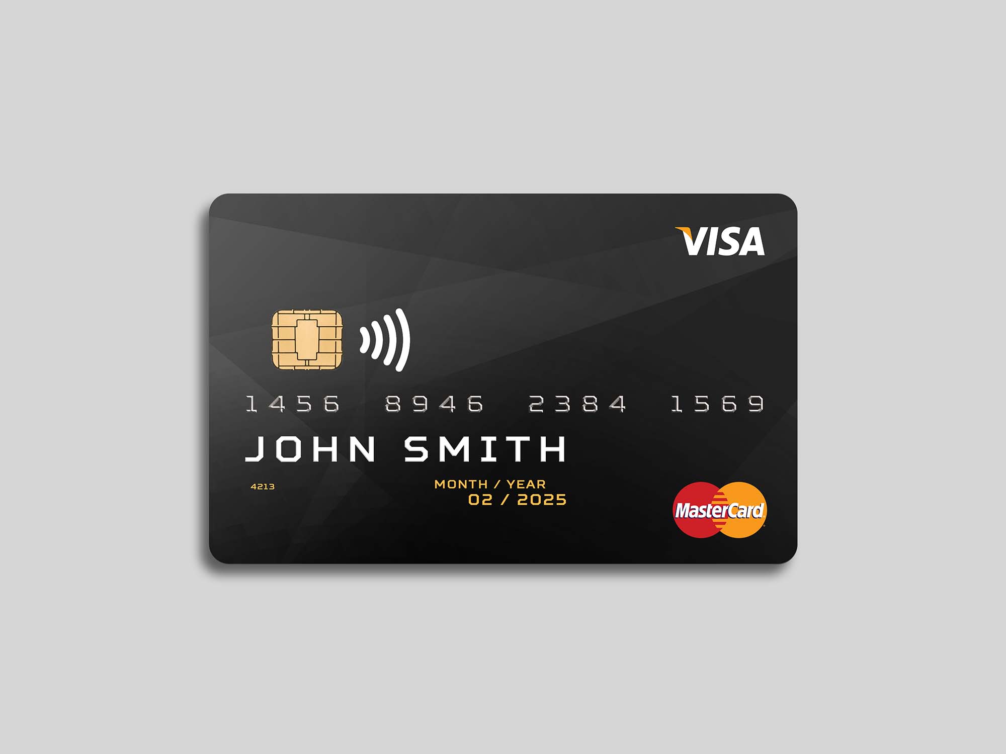 Plastic Debit Card Mockup