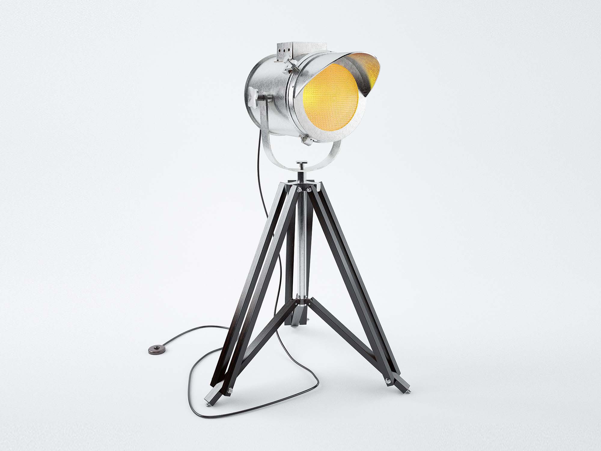 Cap Tripod Lamp 3D Model