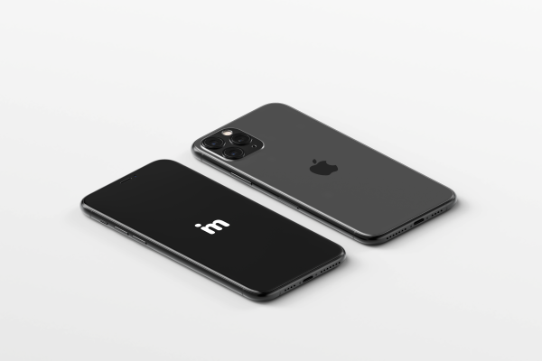 Isometric iPhone 11 Pro Max Mockup