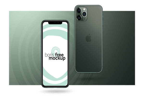 iPhone 11 Pro Max Mockup by Boris Mockups