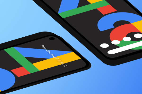 Google Pixel 4a Devices Mockup Frames