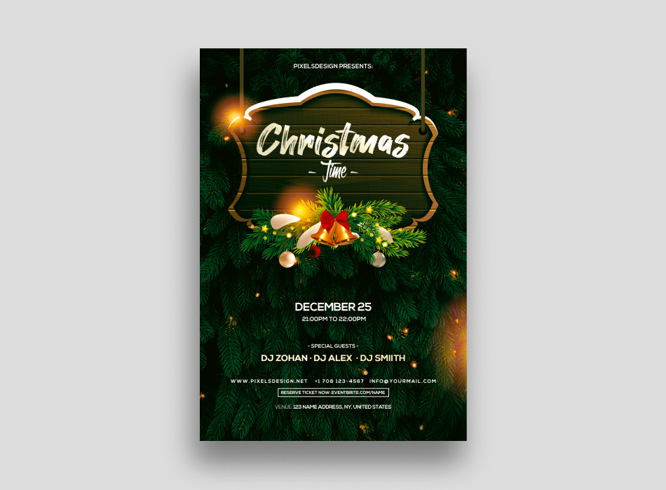 Christmas Time 2020 Flyer Template