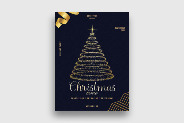 Flyer Christmas Time Template