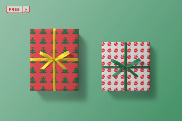 Christmas Box Mockup