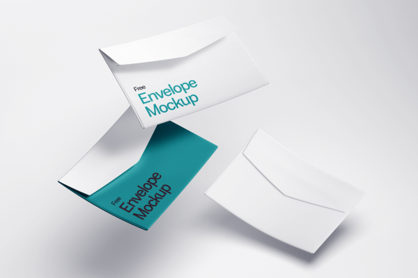 Levitating Envelope Mockups