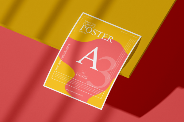 Modern Branding A3 Poster Mockup