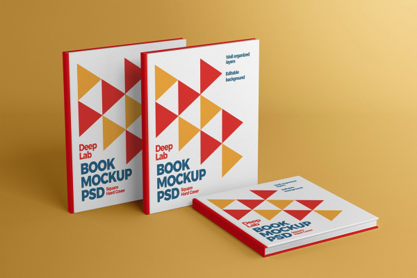 Book Hardcover Mockup