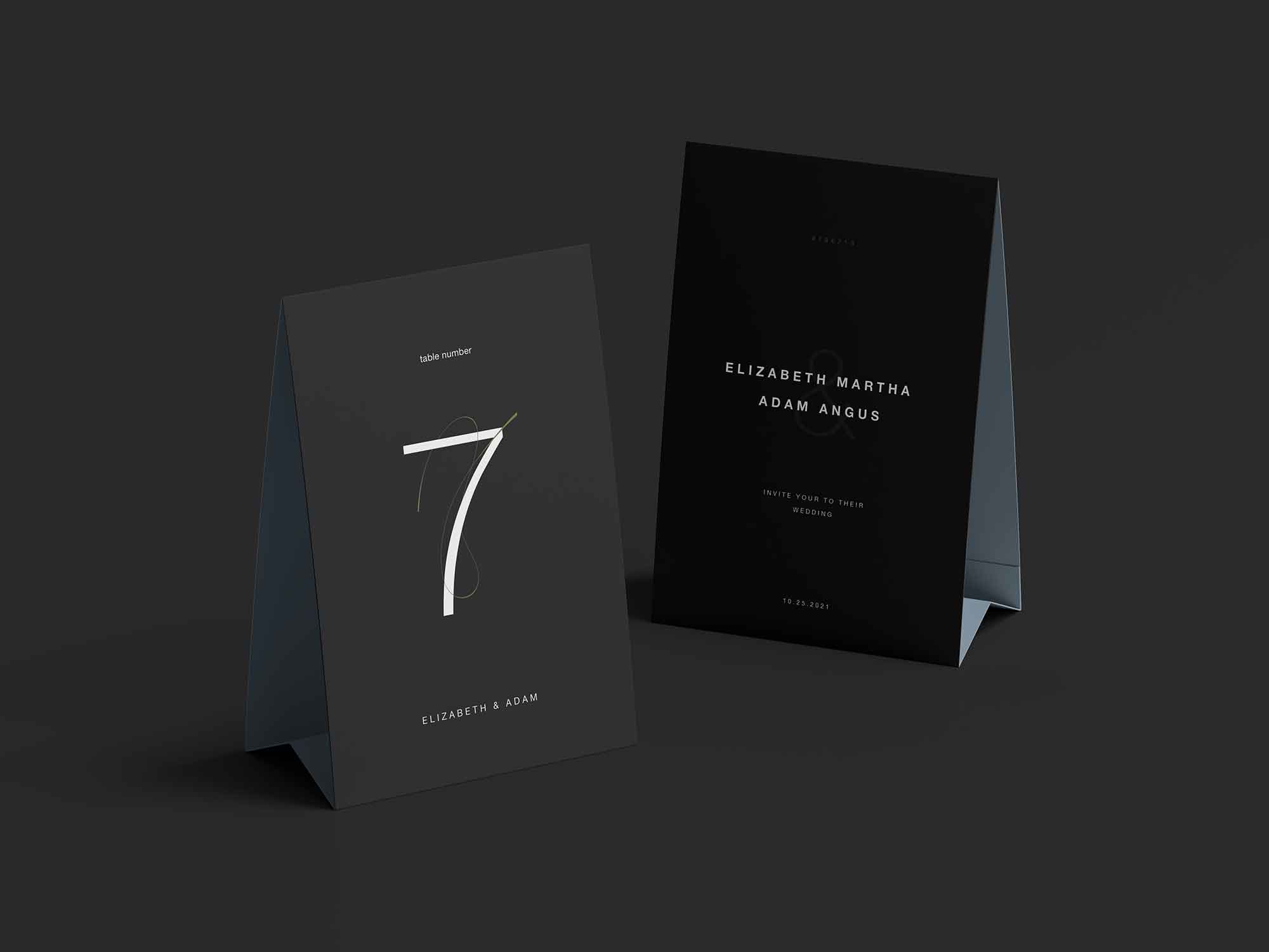 Table Tents Mockup