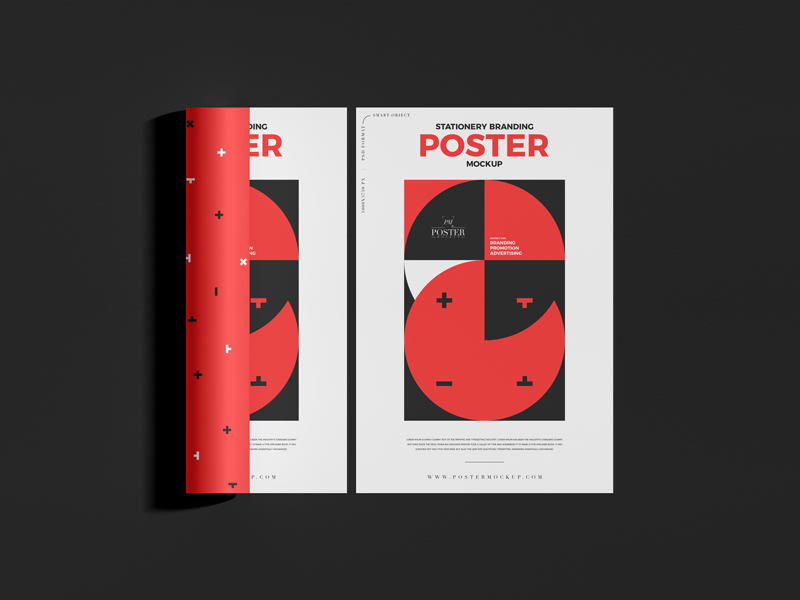 Poster A4 Stationary Branding Mockup