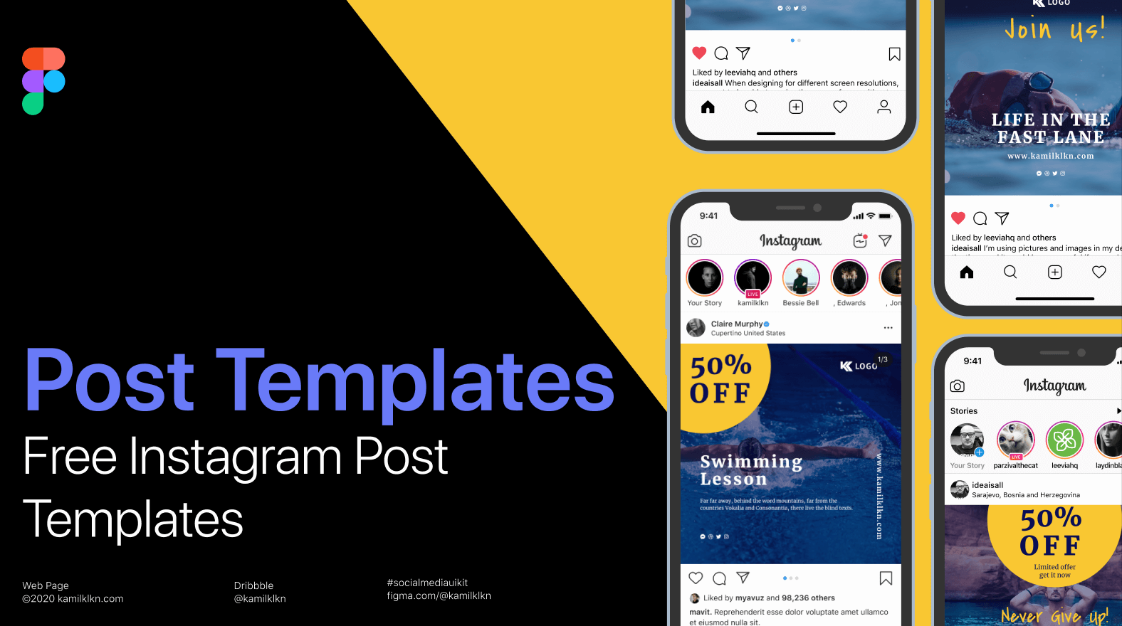 Instagram Post Mockup Free