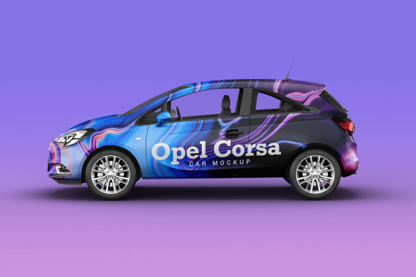 Opel Corsa Car Mockup