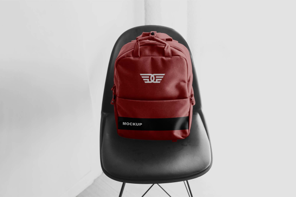 2 Colors Backpack Mockup