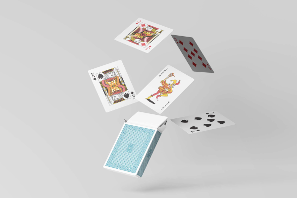Playing Cards and Box Mockup