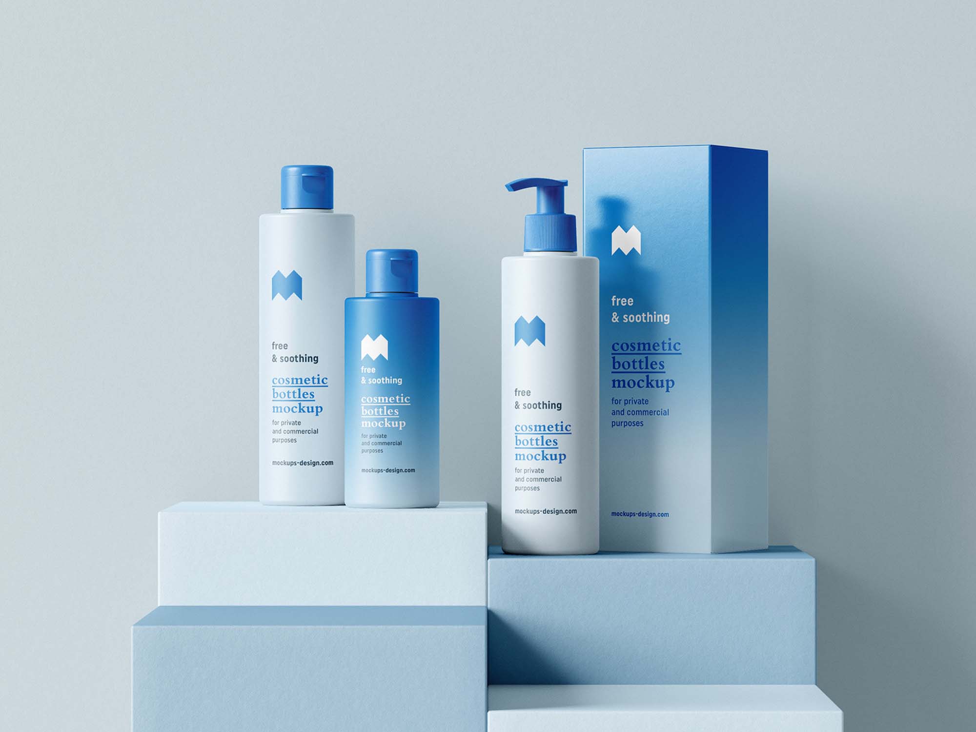Cosmetic Bottle Package Mockups