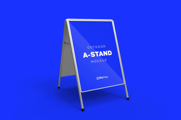 Foldable A-Stand Mockup