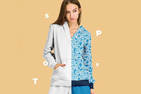 Female Sport Suit Mockup