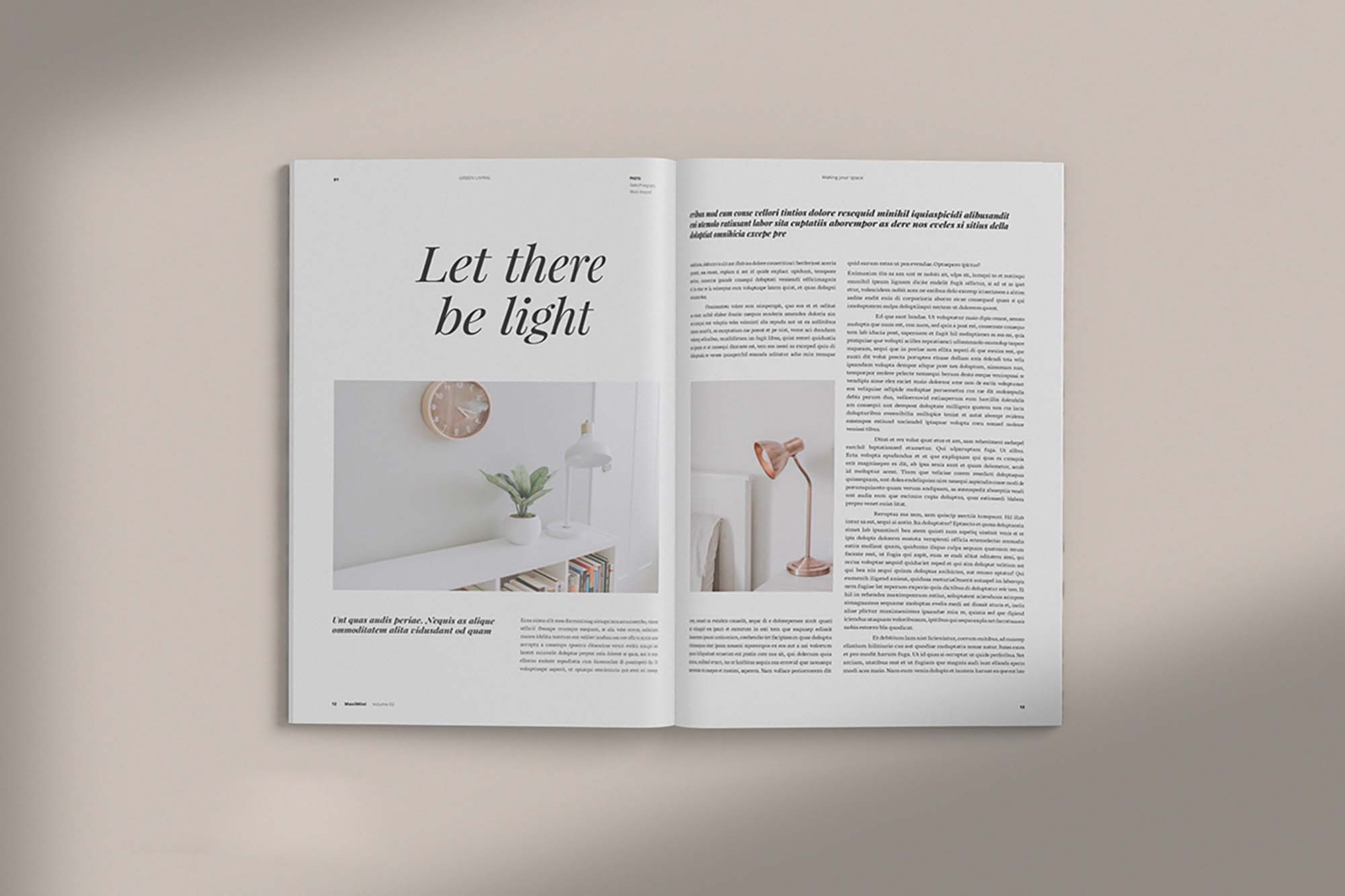 Minimalist Magazine Mockup