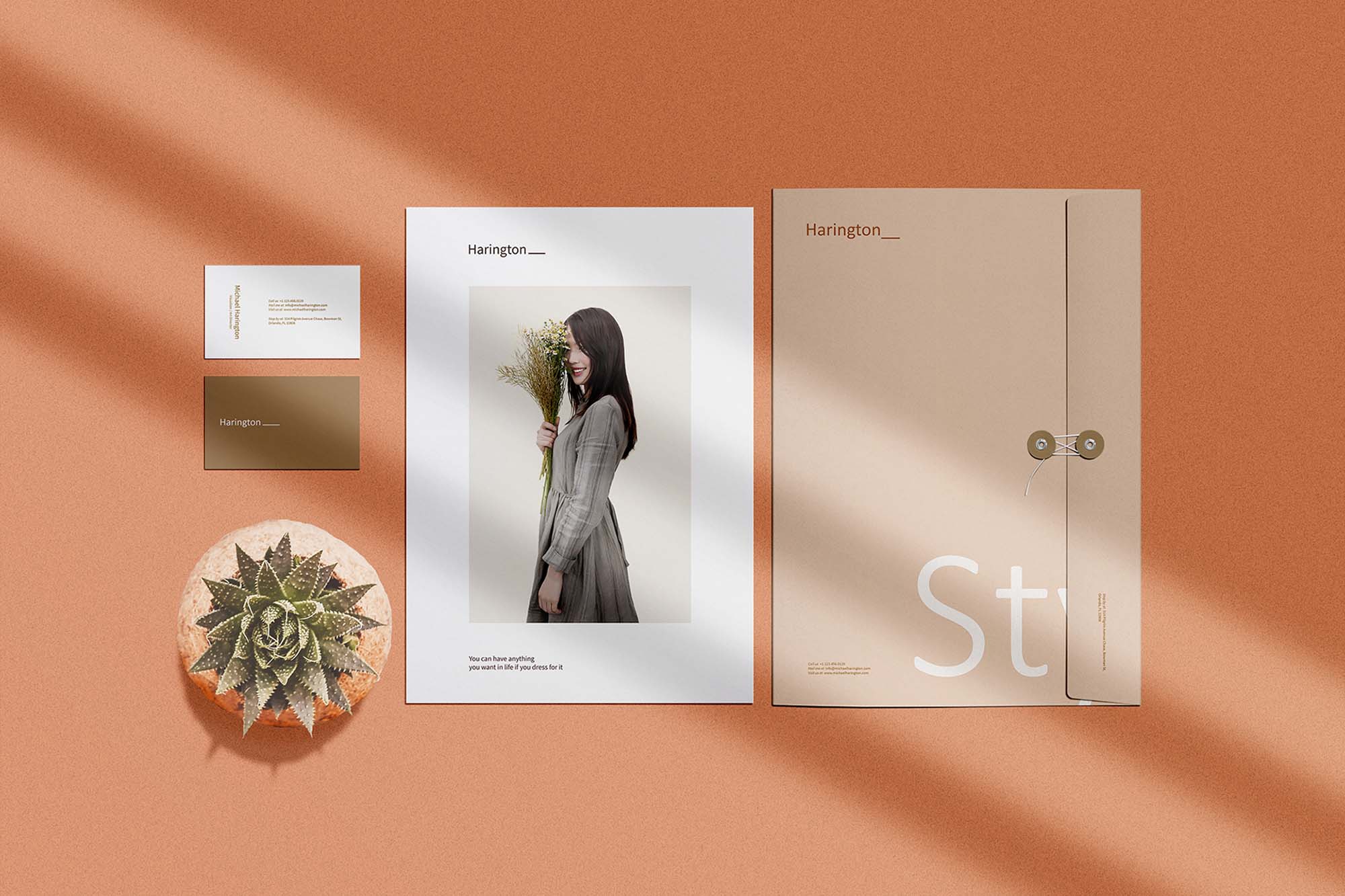 Folder Stationery Branding Mockup