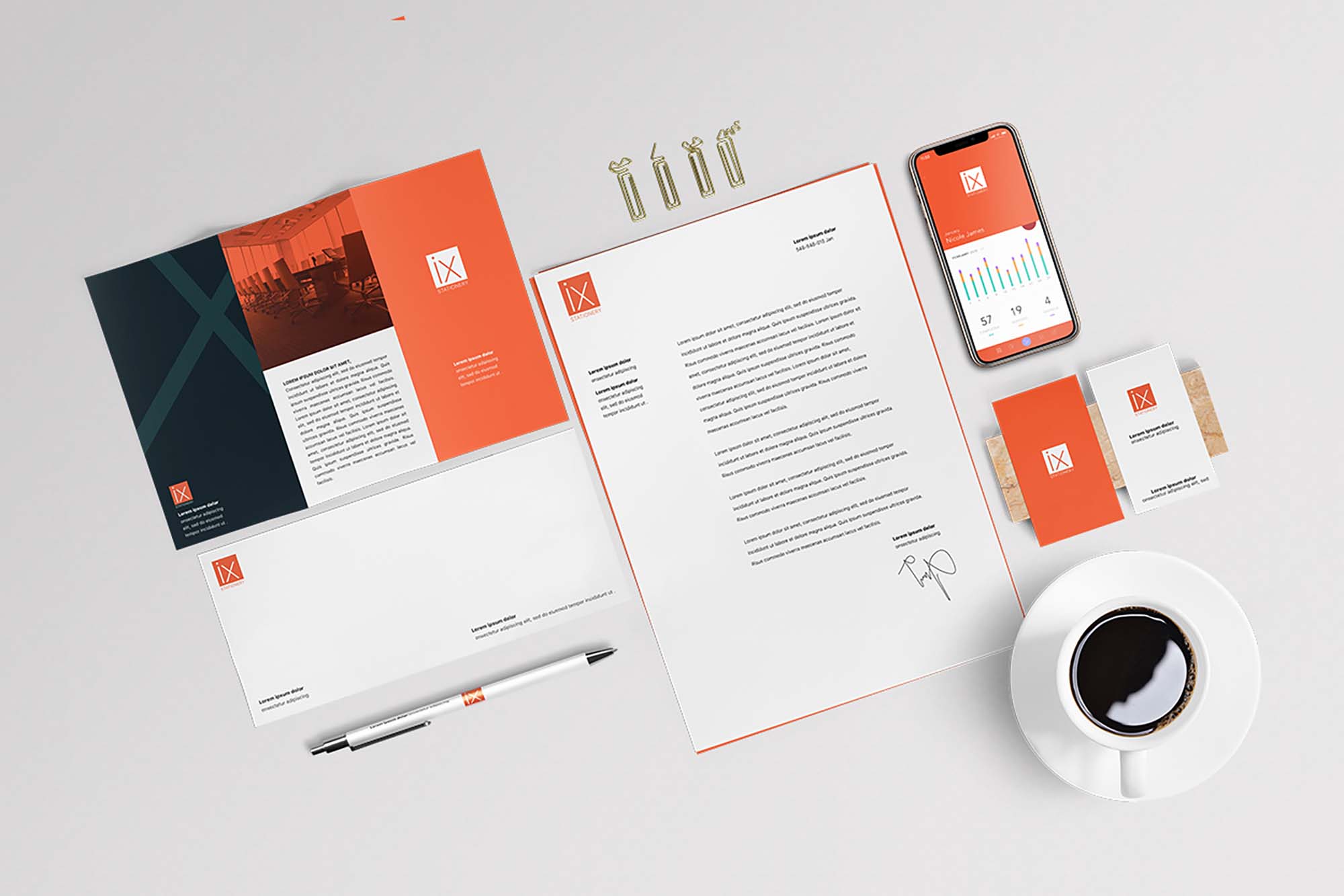 Bird View Stationery Mockup