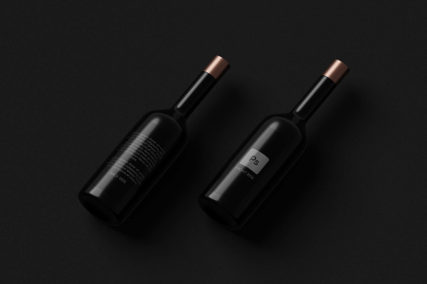 Dark Bottles Mockup