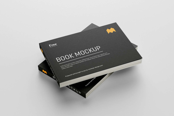 Modern Landscape Softcover Book Mockup