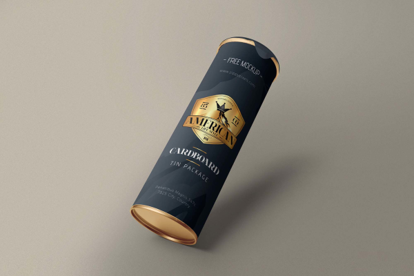 Snack and Chips Cardboard Tube Mockup