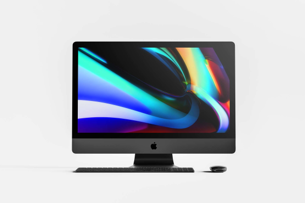 Front View iMac Pro Mockup