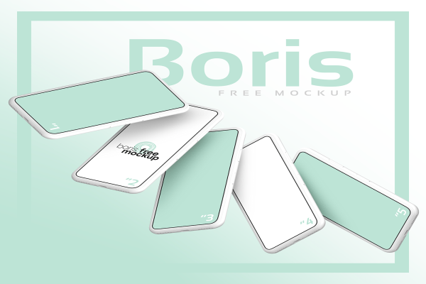 iPhones Row Fall by Boris Mockup