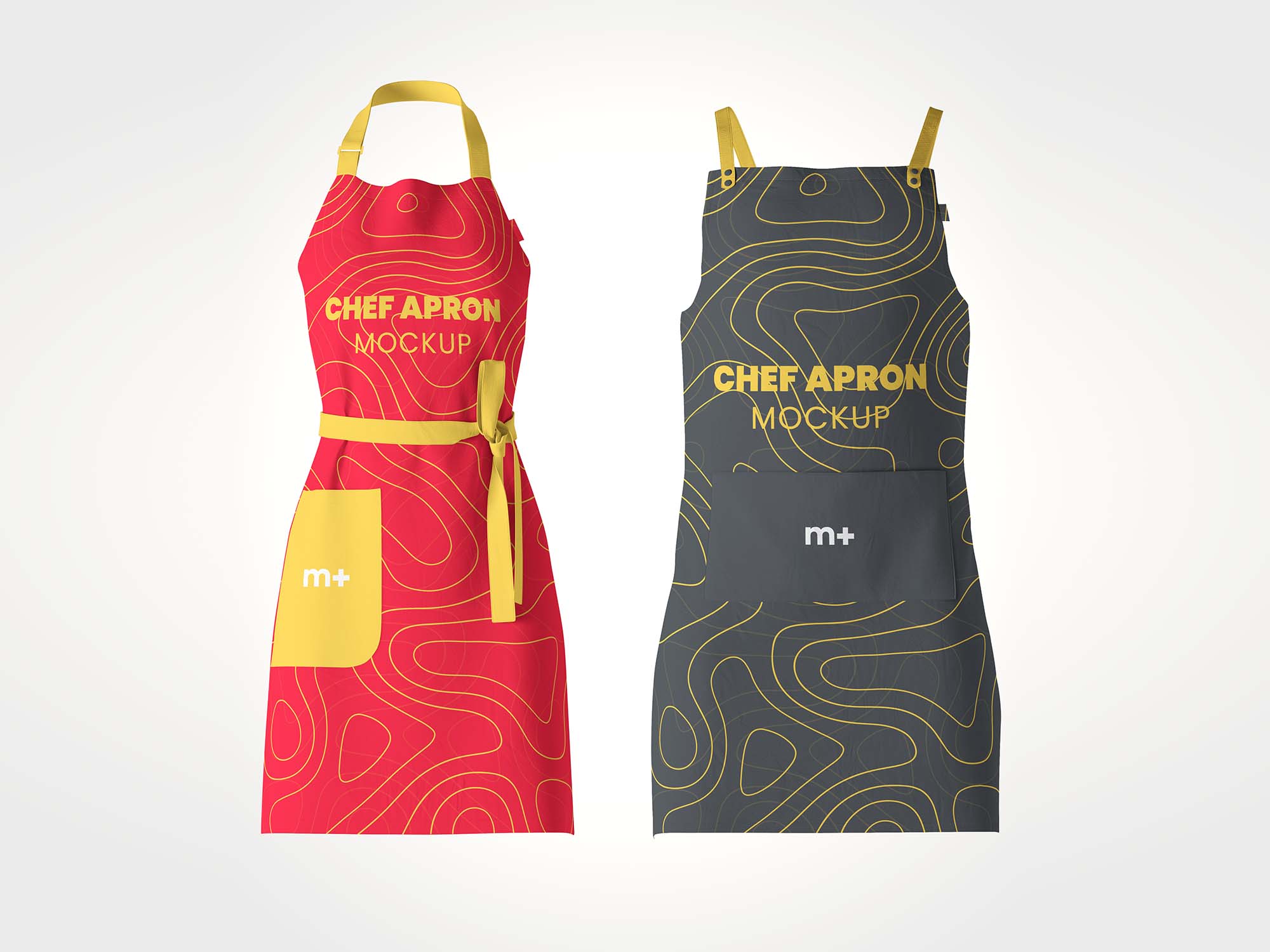 Stylish Chef Kitchen Apron Mockup