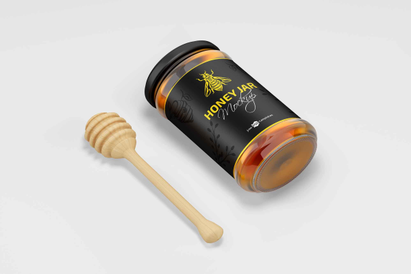 Sweet Honey Jar Package Mockup