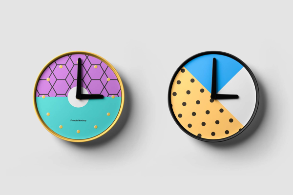 Clock on the Wall Mockup