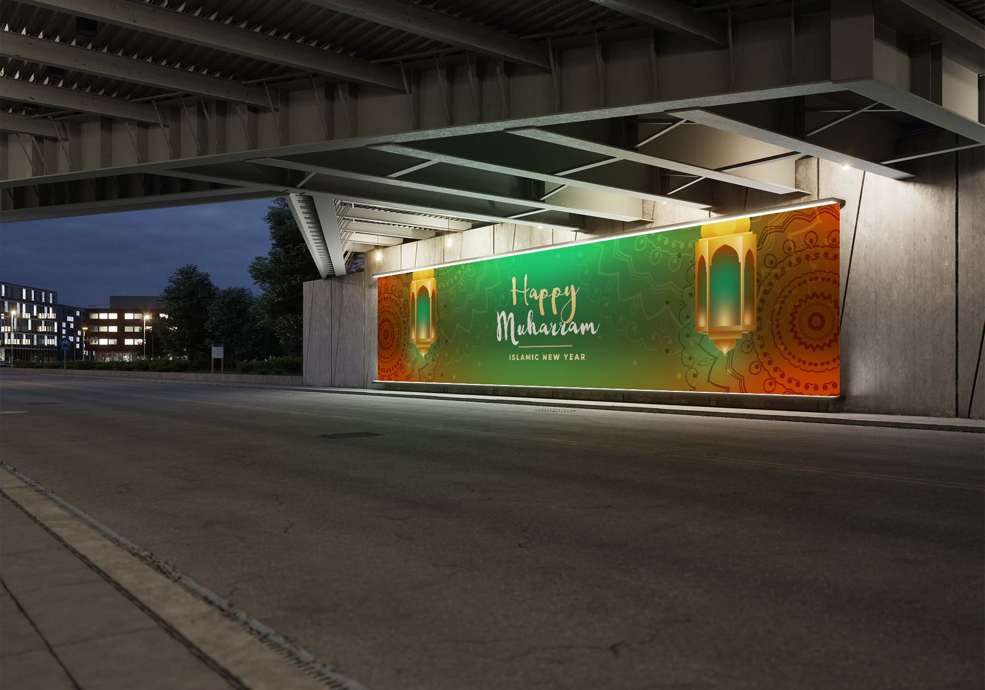New Roadside Billboard Mockup