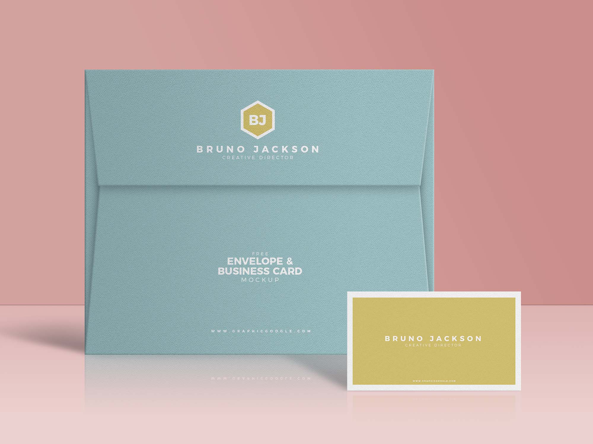 Envelope and Business Card Mockup