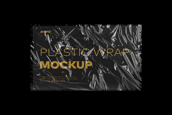 New Plastic Wrap Texture Mockup