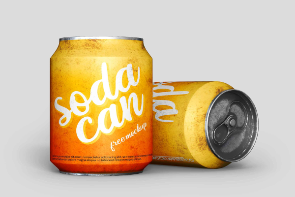 Soda Can Mockup