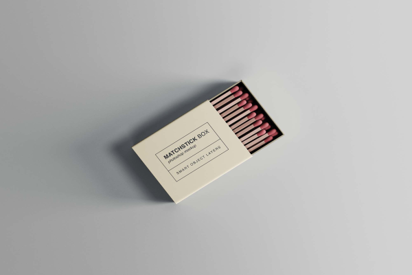 Matchstick Box Mockup